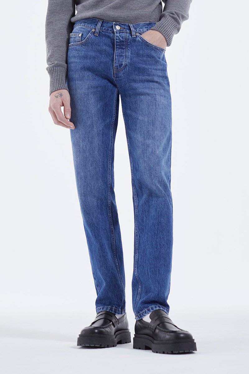 Jean droit Bleu