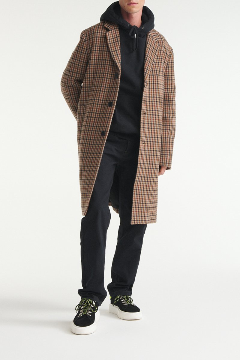 Manteau en laine Camel