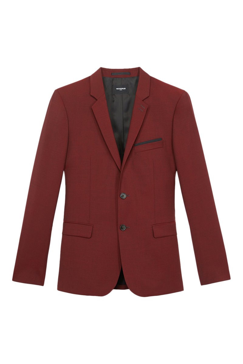 Veste en laine Bordeaux