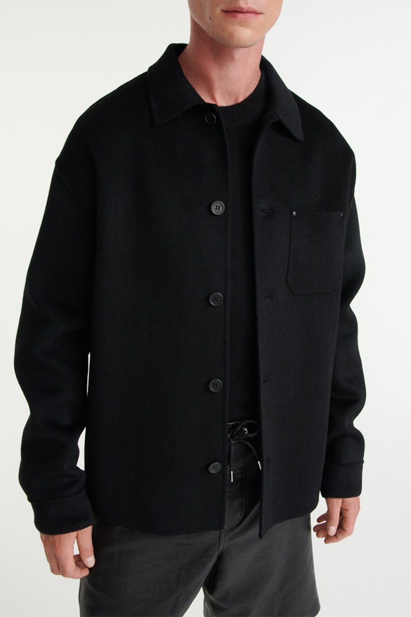 Veste en laine Noir