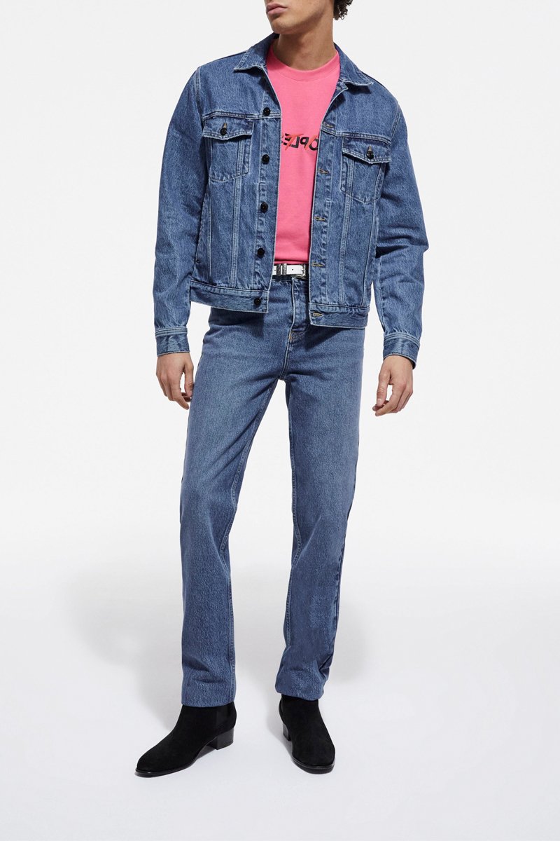 Veste en jean Bleu foncé