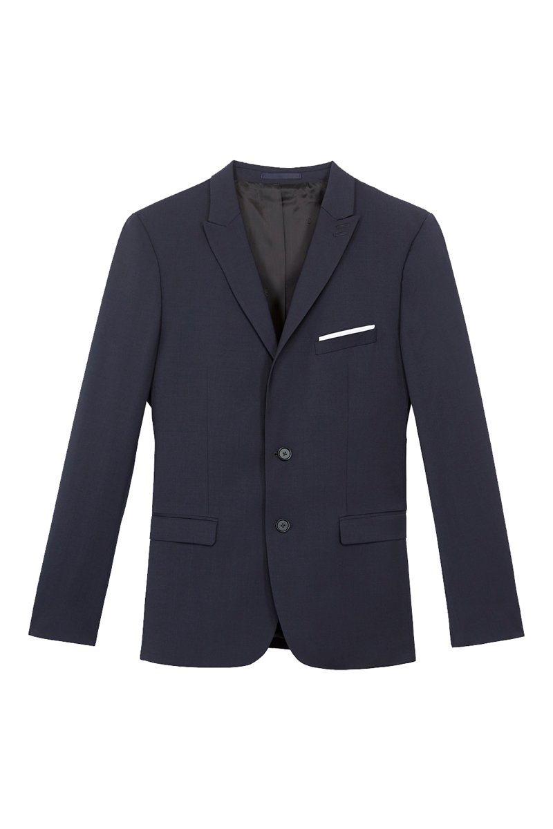 Veste en laine Bleu marine