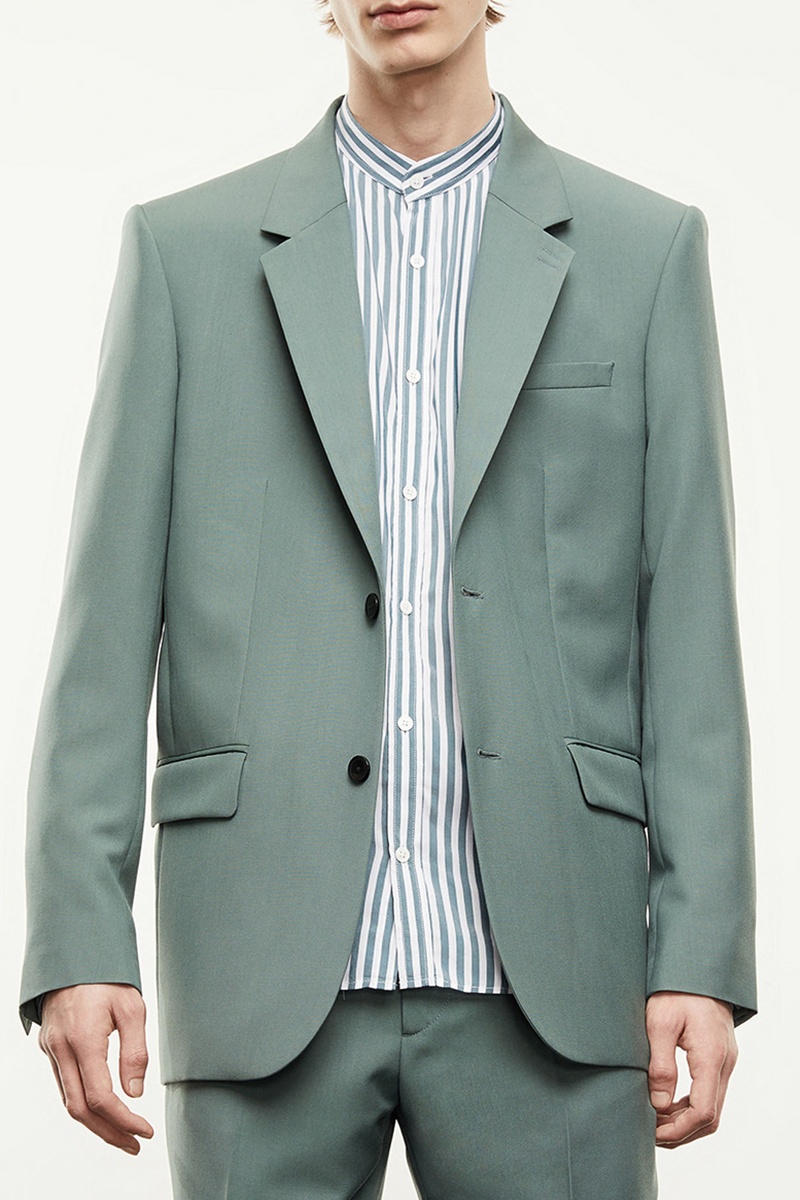 Veste en laine Vert d’eau