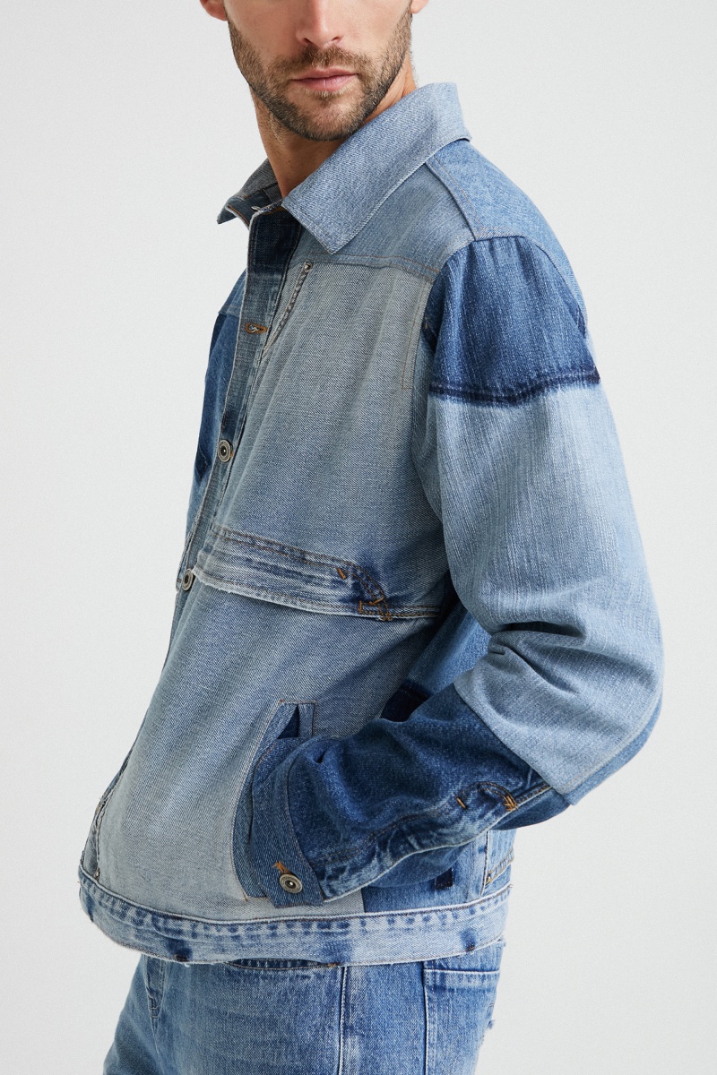 Veste en jean Bleu