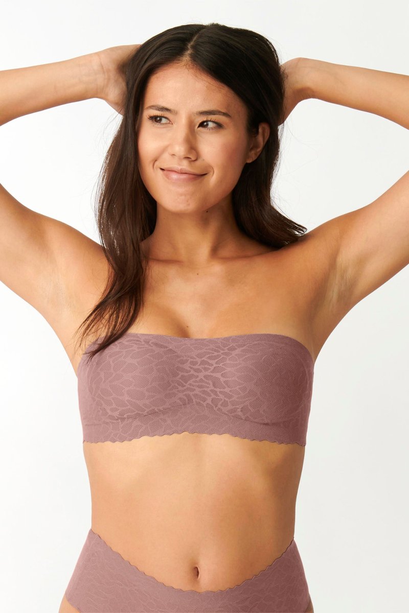 Bandeau Zero Feel Lace - Marron