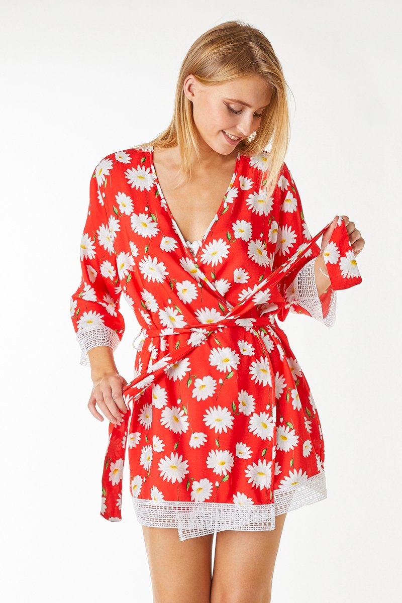 Déshabillé Nature Rouge