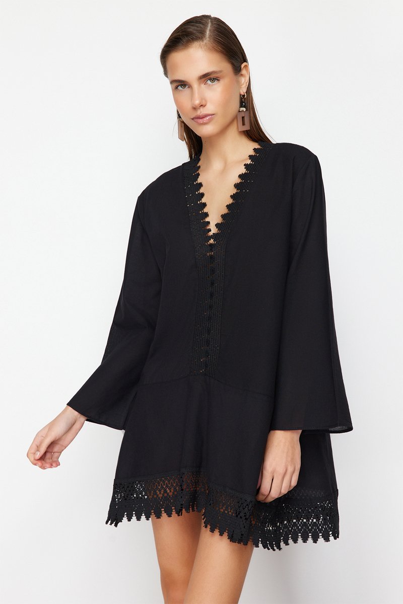 Robe de plage - Noir