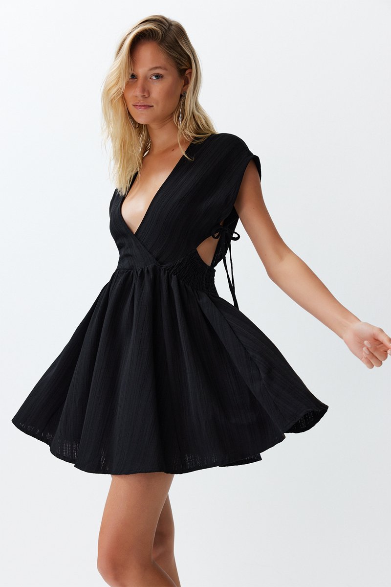 Robe de plage - Noir