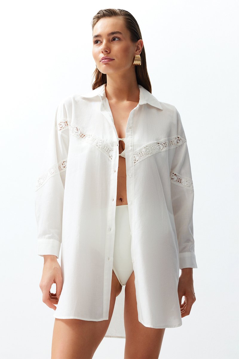 Robe de plage - Blanc