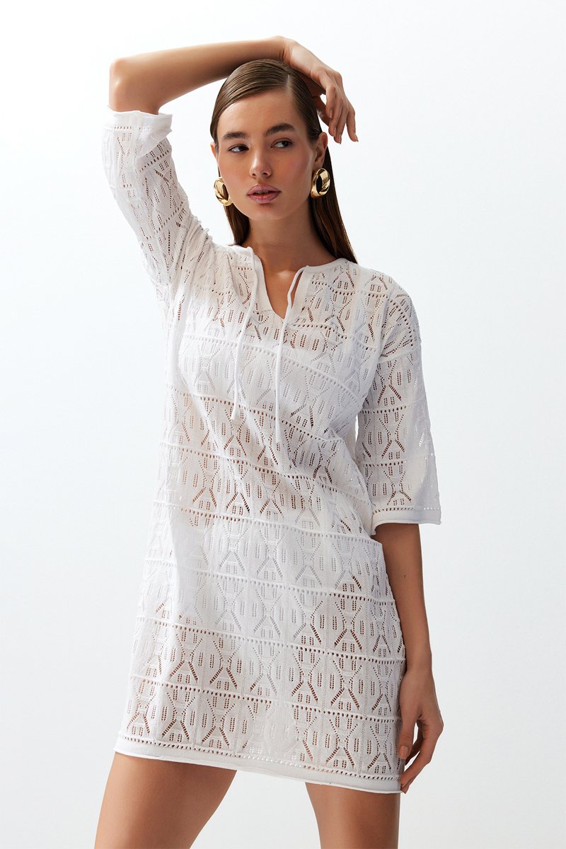 Robe de plage - Blanc 