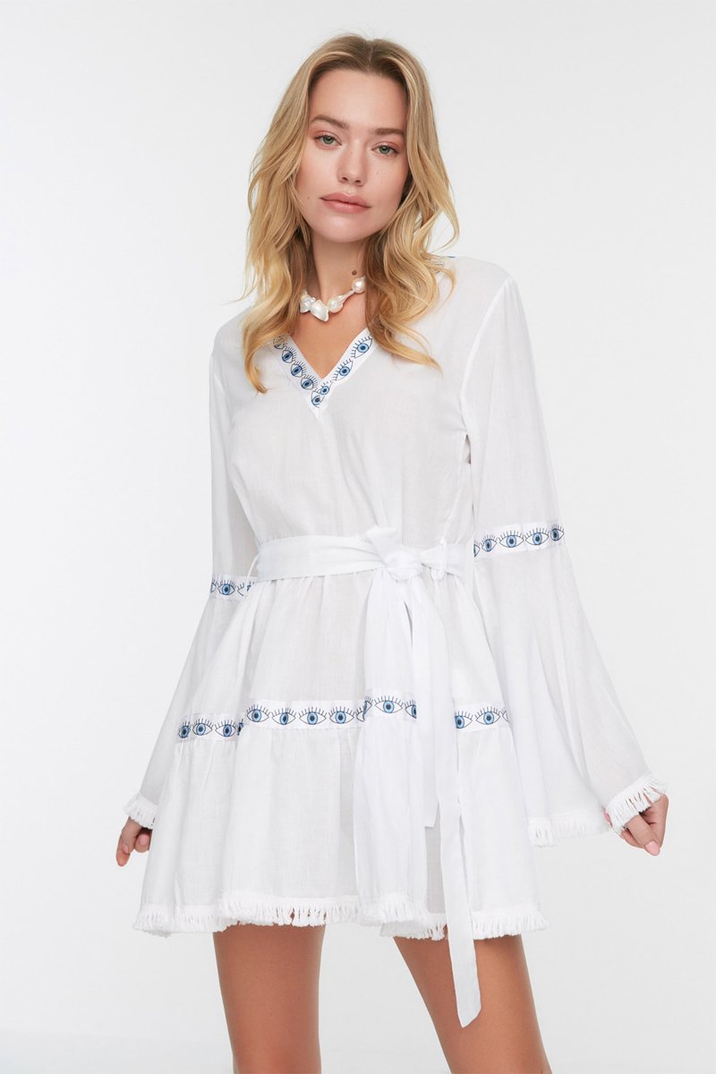 Robe de plage - Blanc