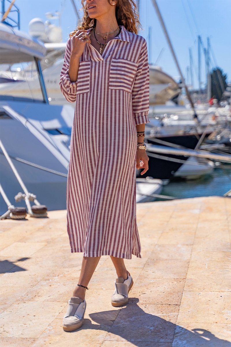 Robe midi - Bordeaux