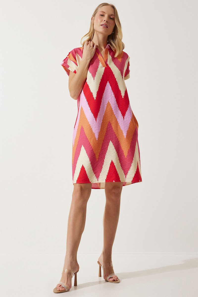 Robe trapèze - Rouge