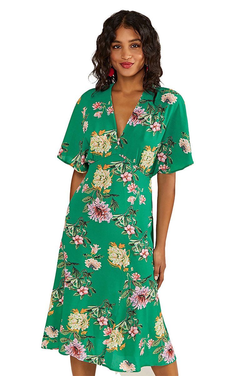 Robe midi - Vert