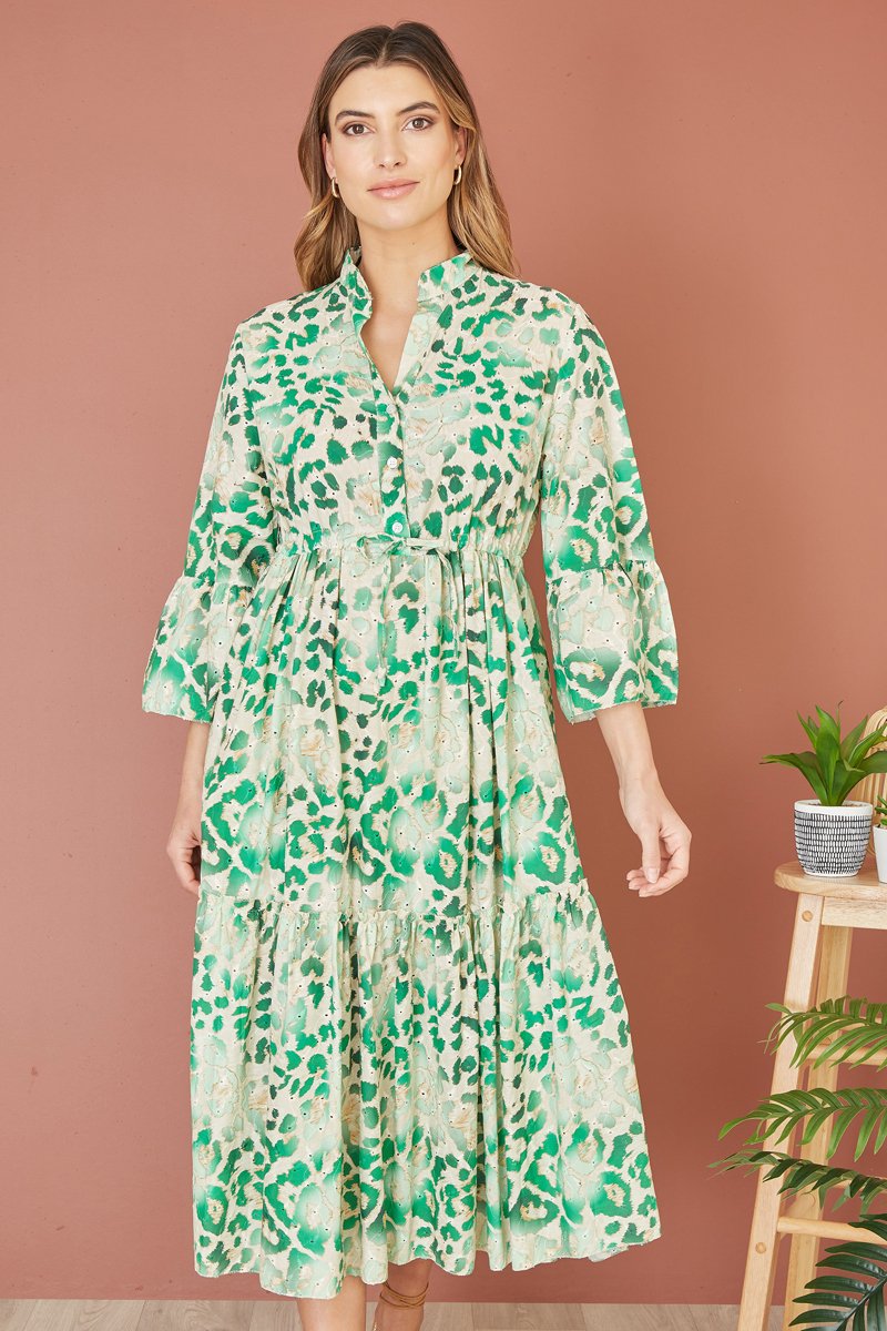 Robe midi - Vert menthe