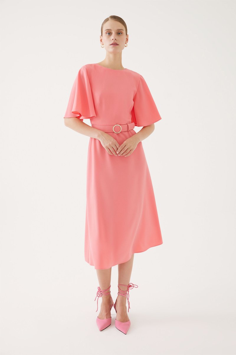 Robe midi - Rose