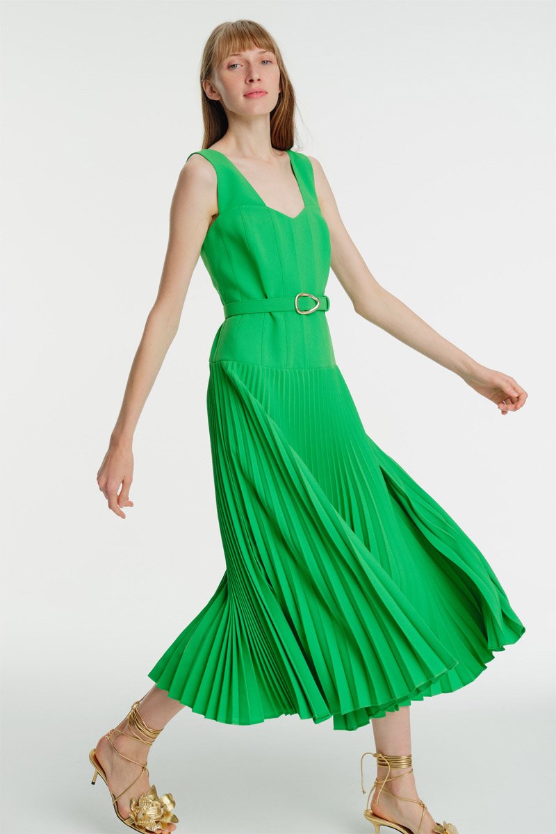Robe longue Vert