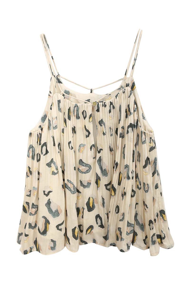 Caraco - Beige et vert