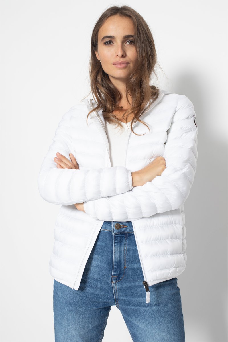Doudoune à capuche Huez - Blanc