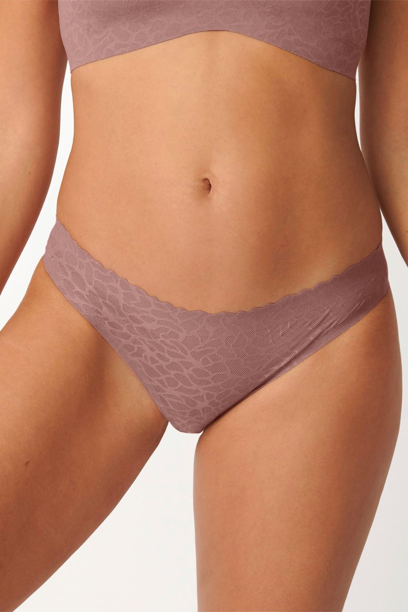 Culotte Zero Feel Lace - Marron