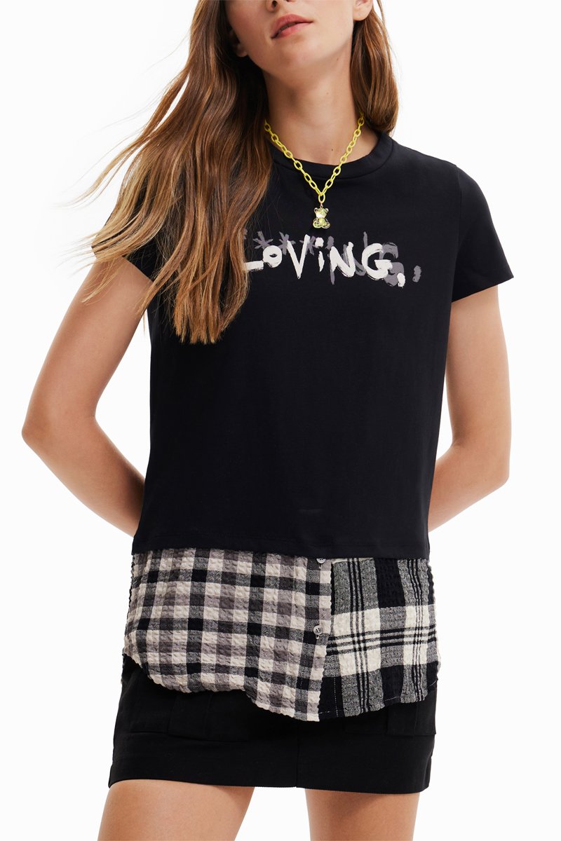 T-shirt regular - Noir