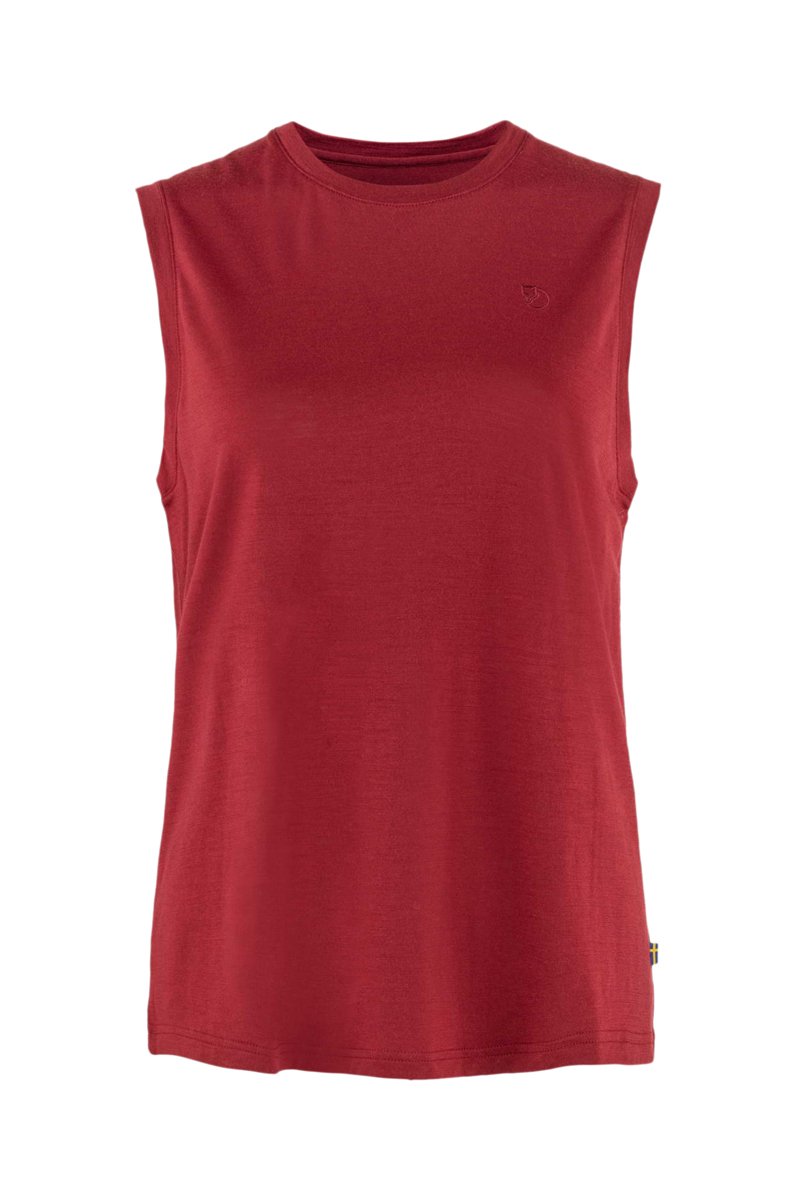 T-shirt en laine Abisko - Bordeaux