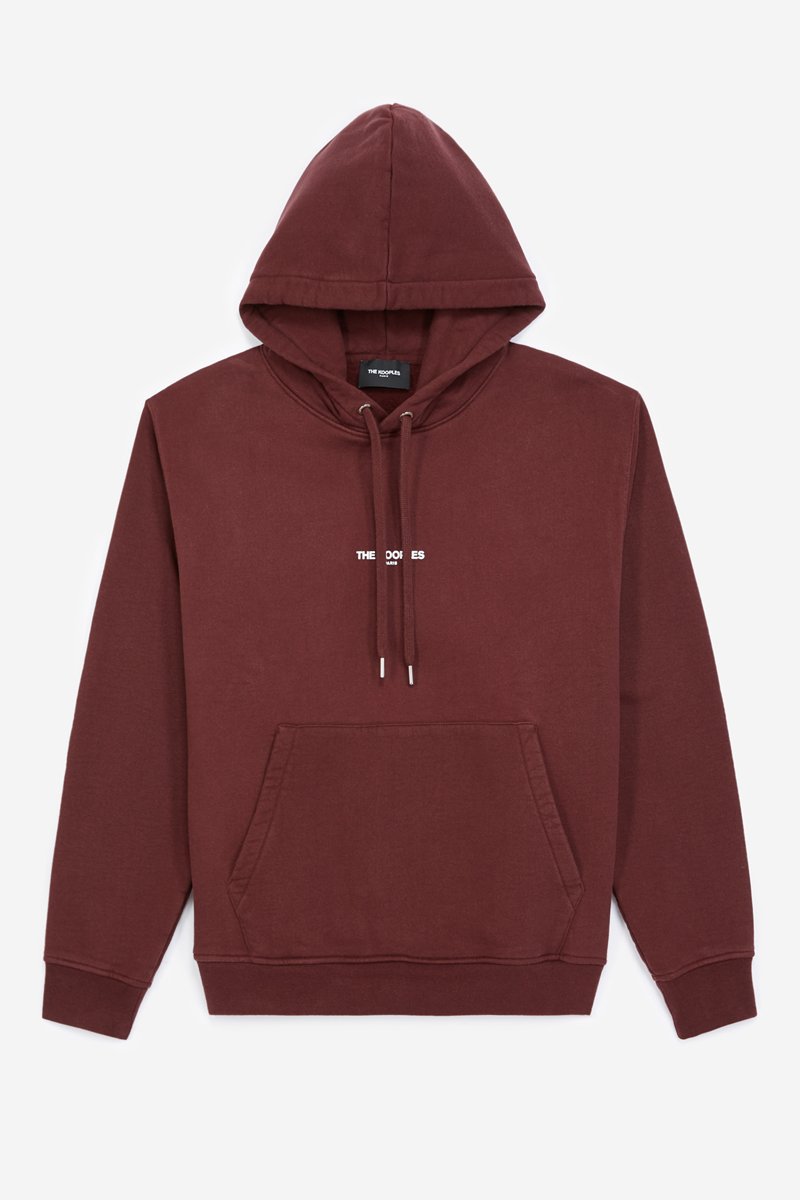 Sweat à capuche Bordeaux