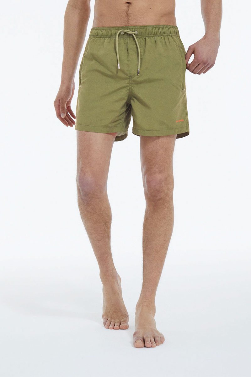 Short de bain Vert olive