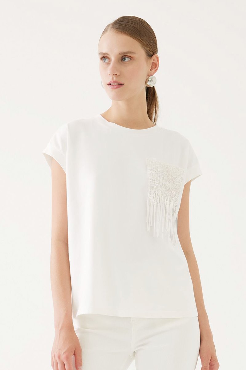 T-shirt en coton biologique - Blanc