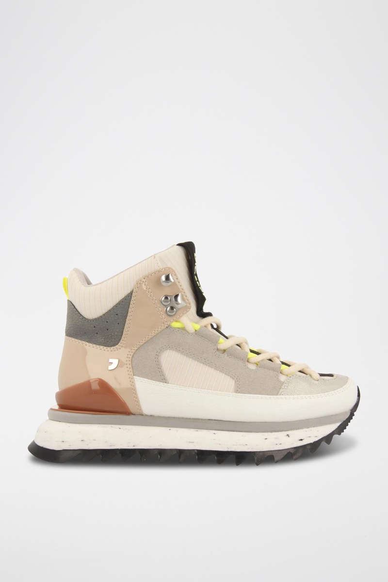 Baskets montantes Blanc et gris