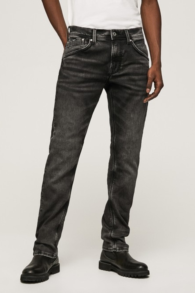 Jean droit Track Gris foncé