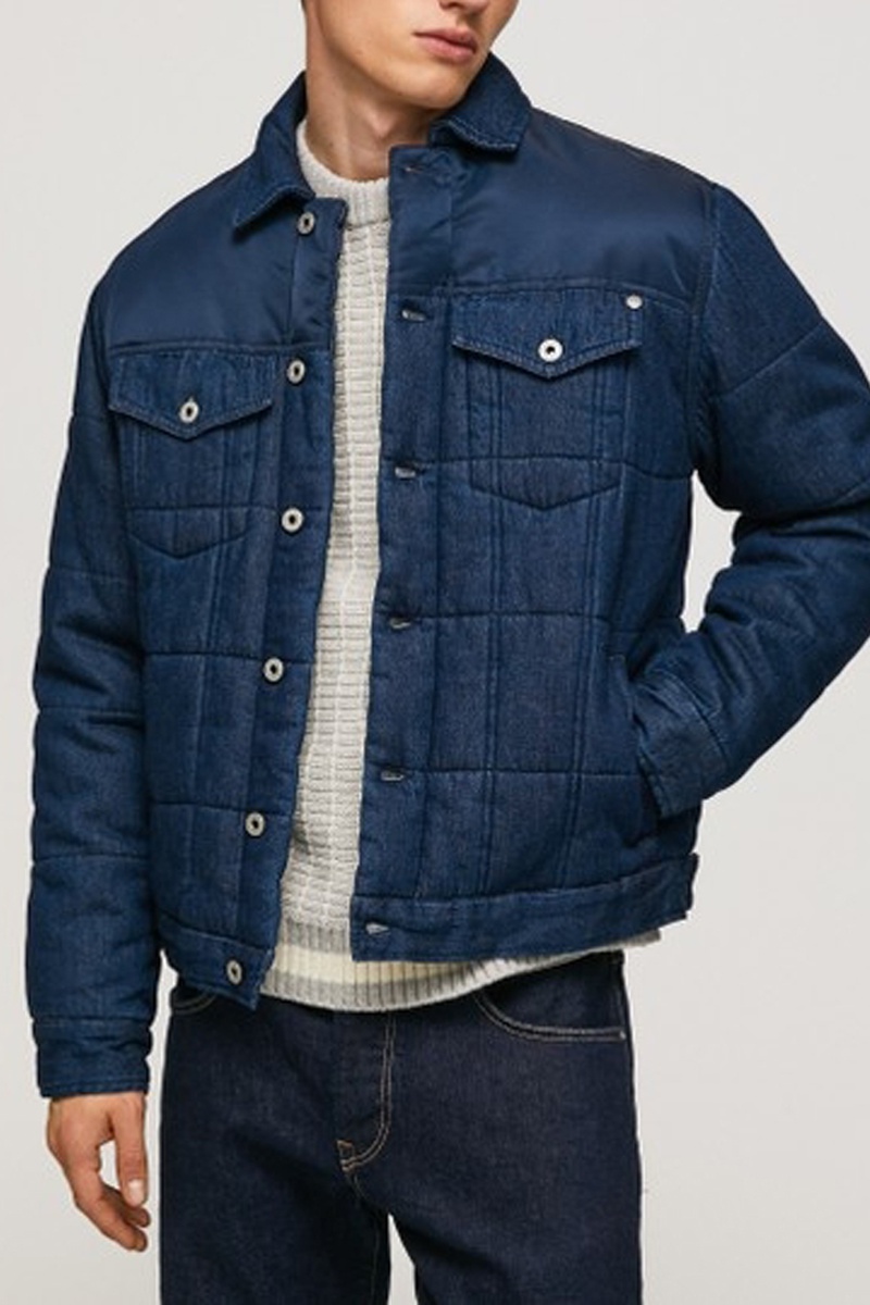 Veste en jean Barnet Bleu marine