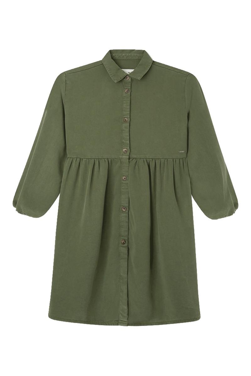 Robe chemise Zaida Vert