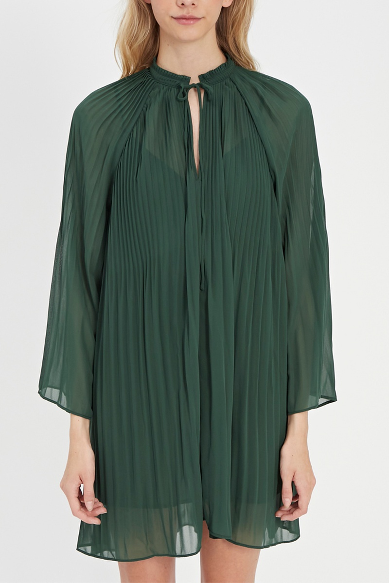 Robe plissée Dunia Vert