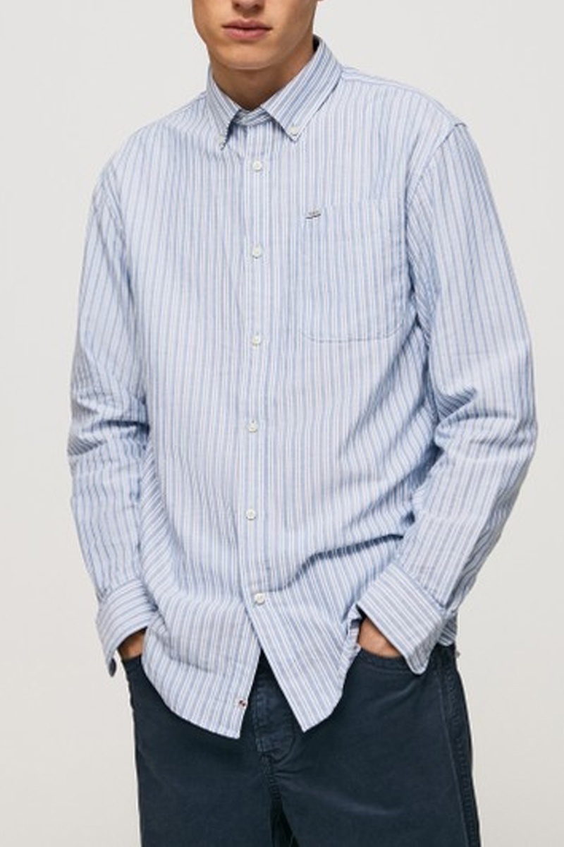 Chemise Foryd Bleu et gris