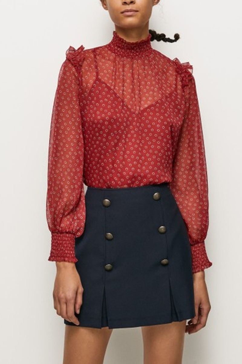 Blouse Ganesa Bordeaux