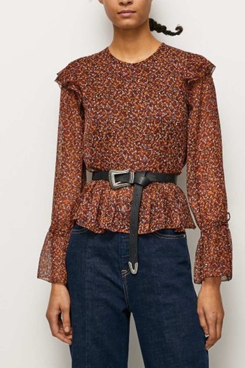 Blouse Gaura Rouge brique