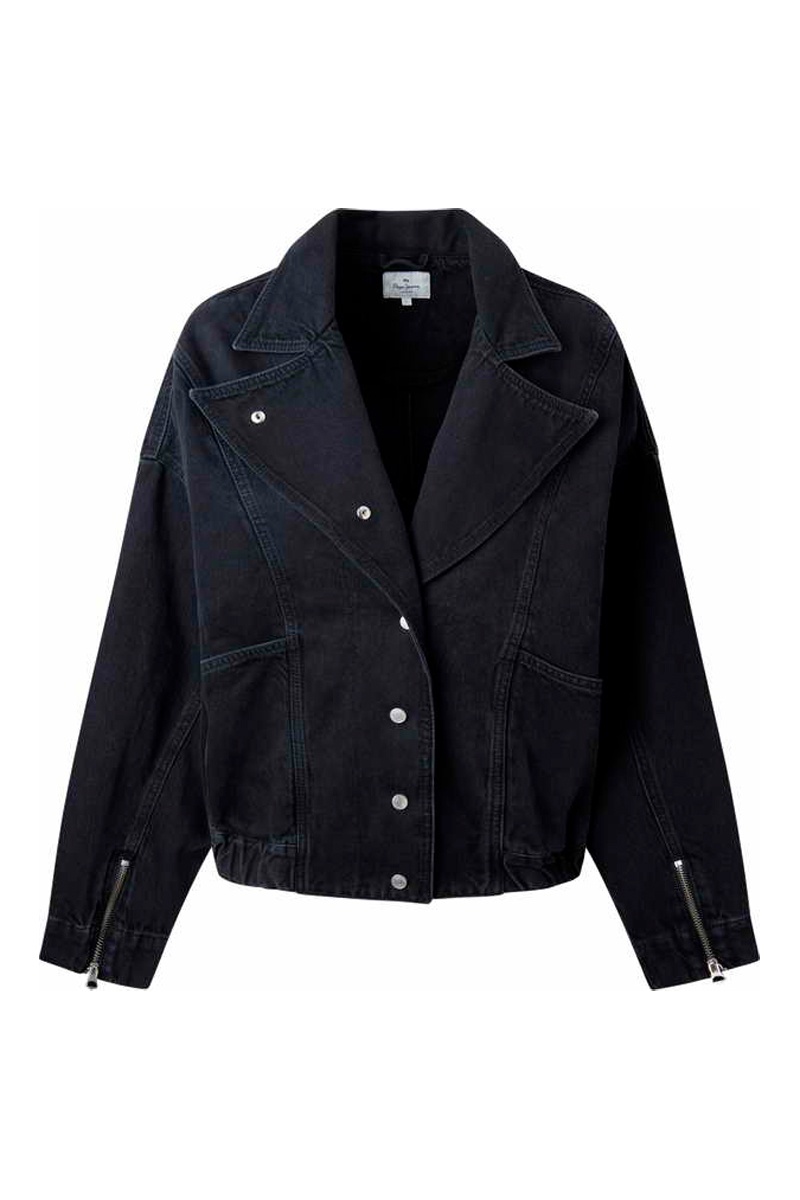 Veste en jean Noir