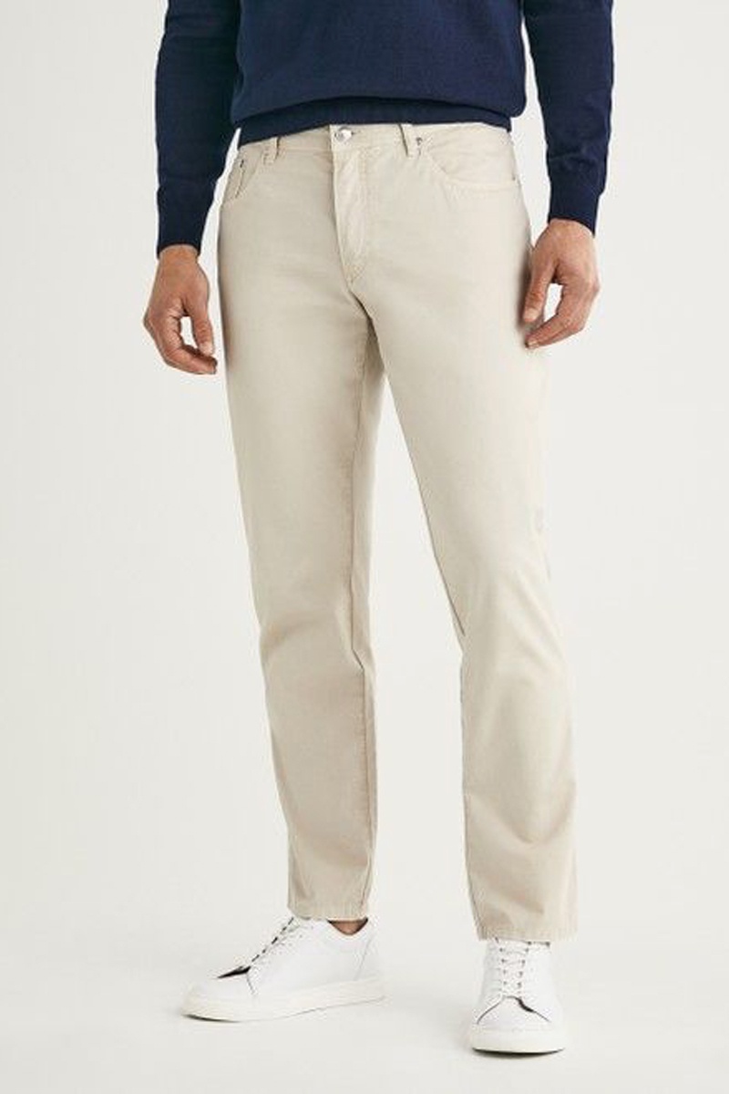 Pantalon droit Beige clair