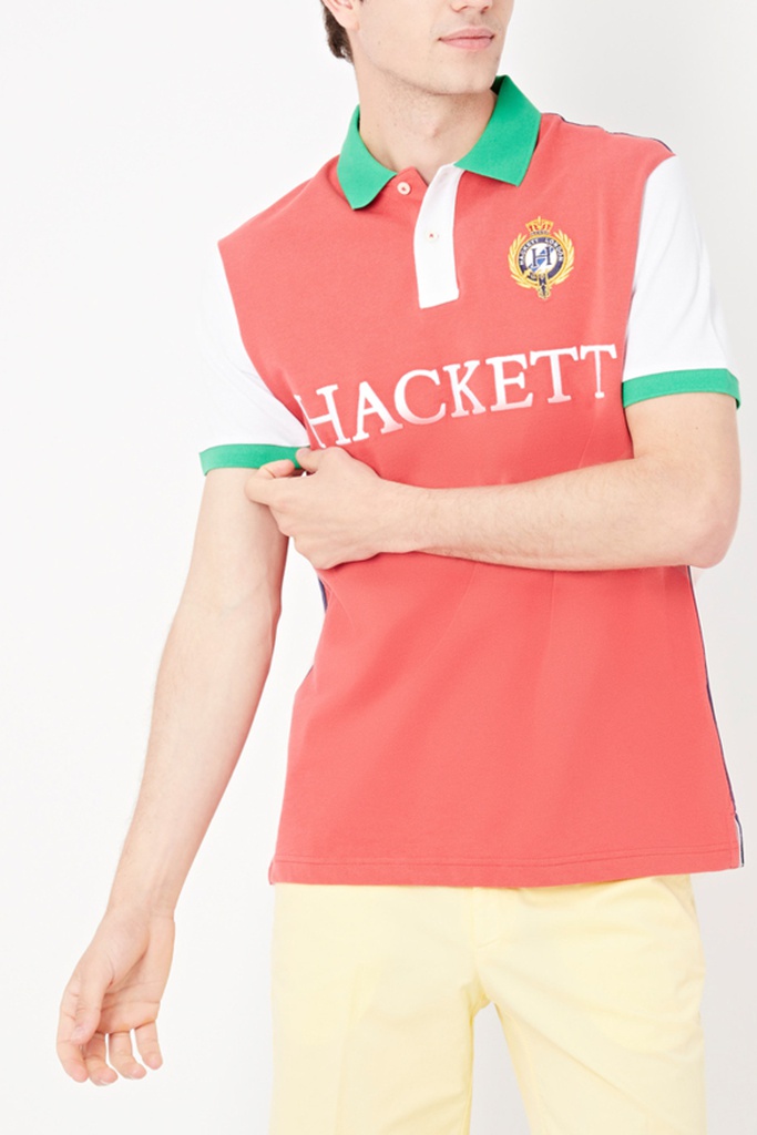 Polo Rouge et bleu marine