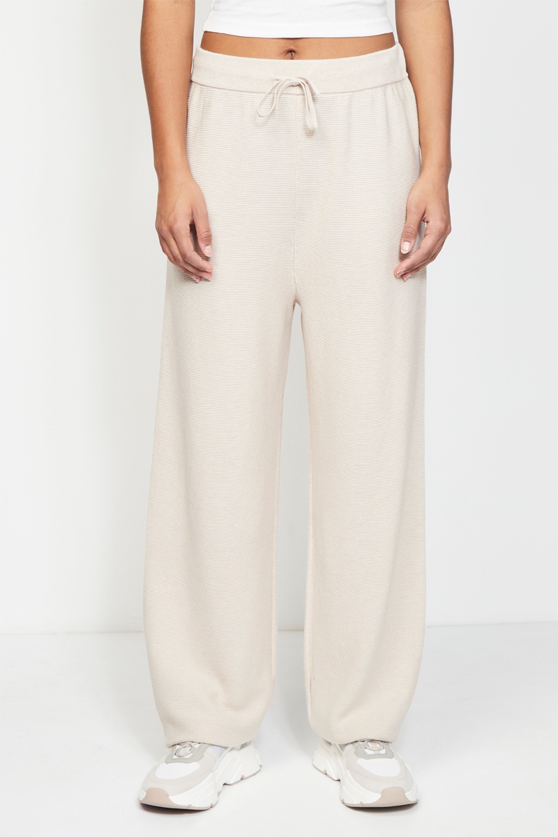 Pantalon droit Beige