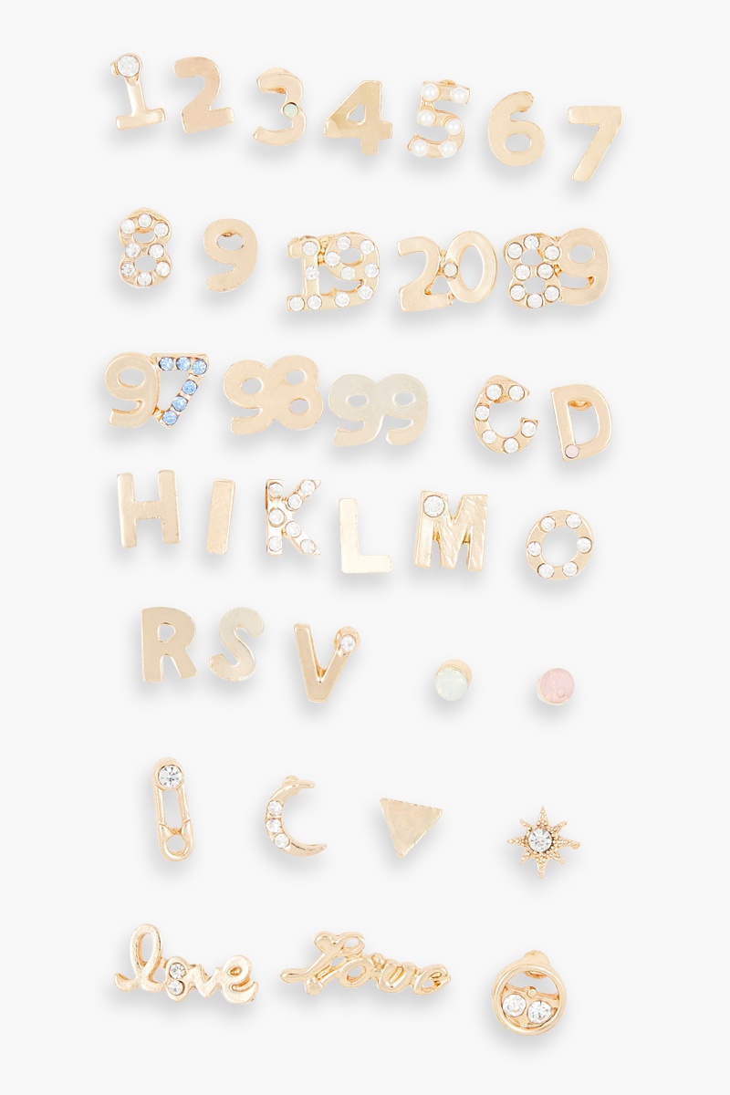 36 paires de puces - Doré