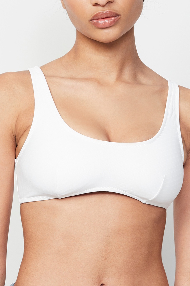 Haut de maillot push-up - Blanc