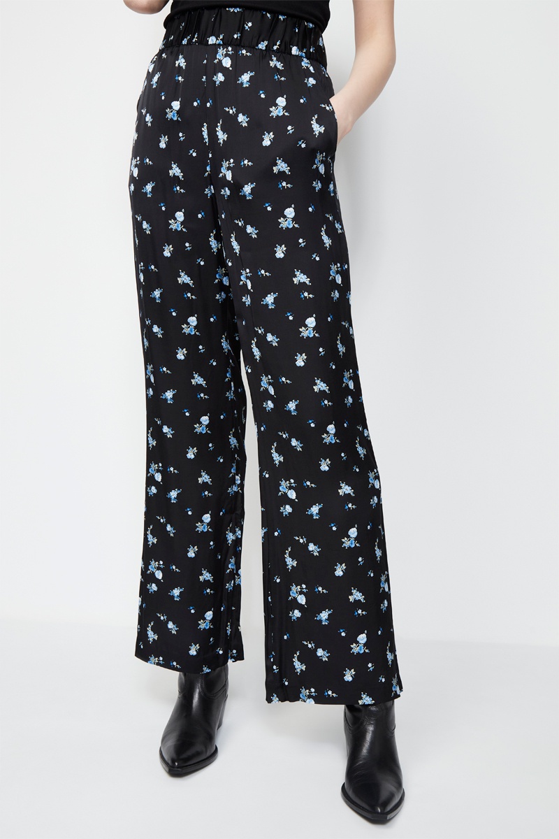 Pantalon wide legs - Noir