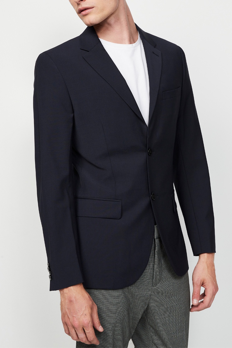 Veste en laine - Bleu marine