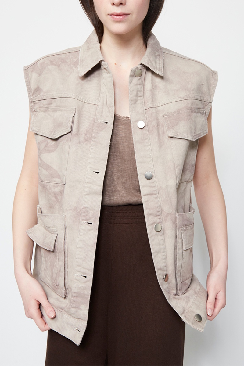 Veste tie and dye - Beige