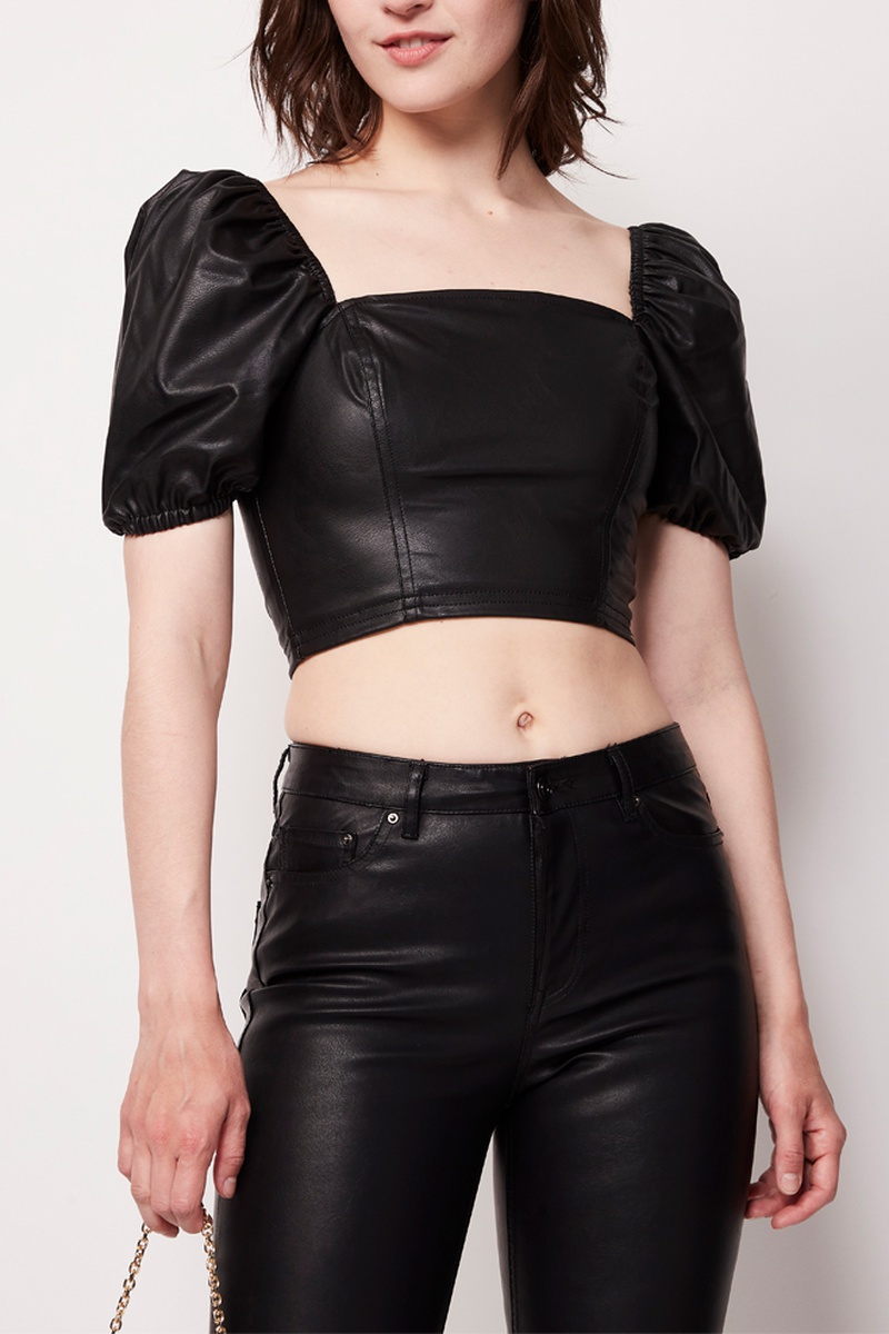 Crop top - Noir
