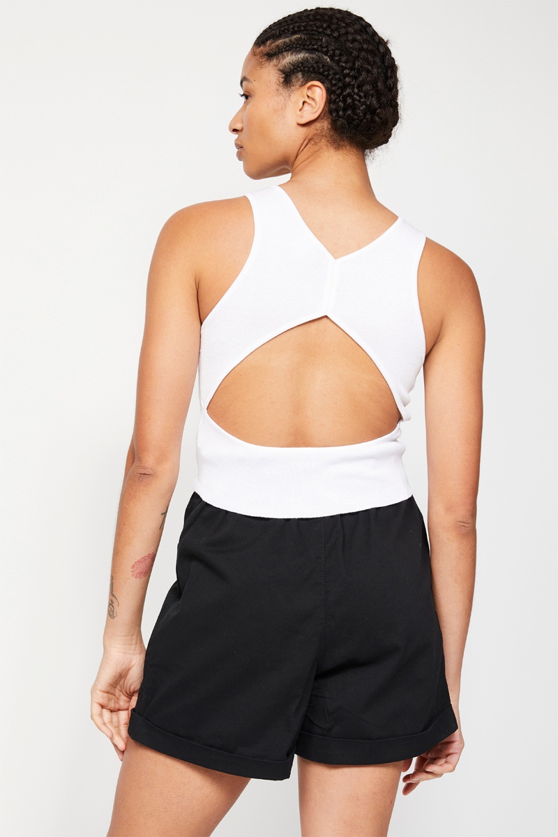 Top sans manches - Blanc