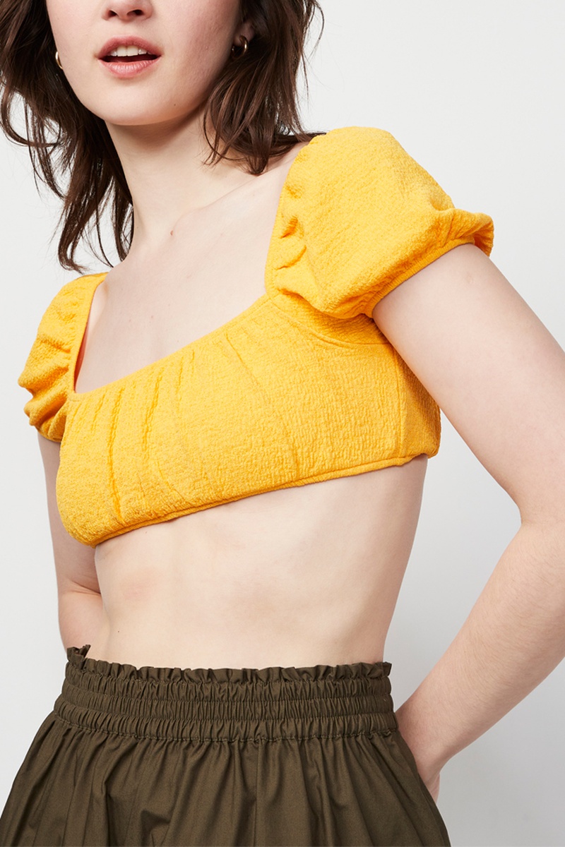 Crop top - Jaune