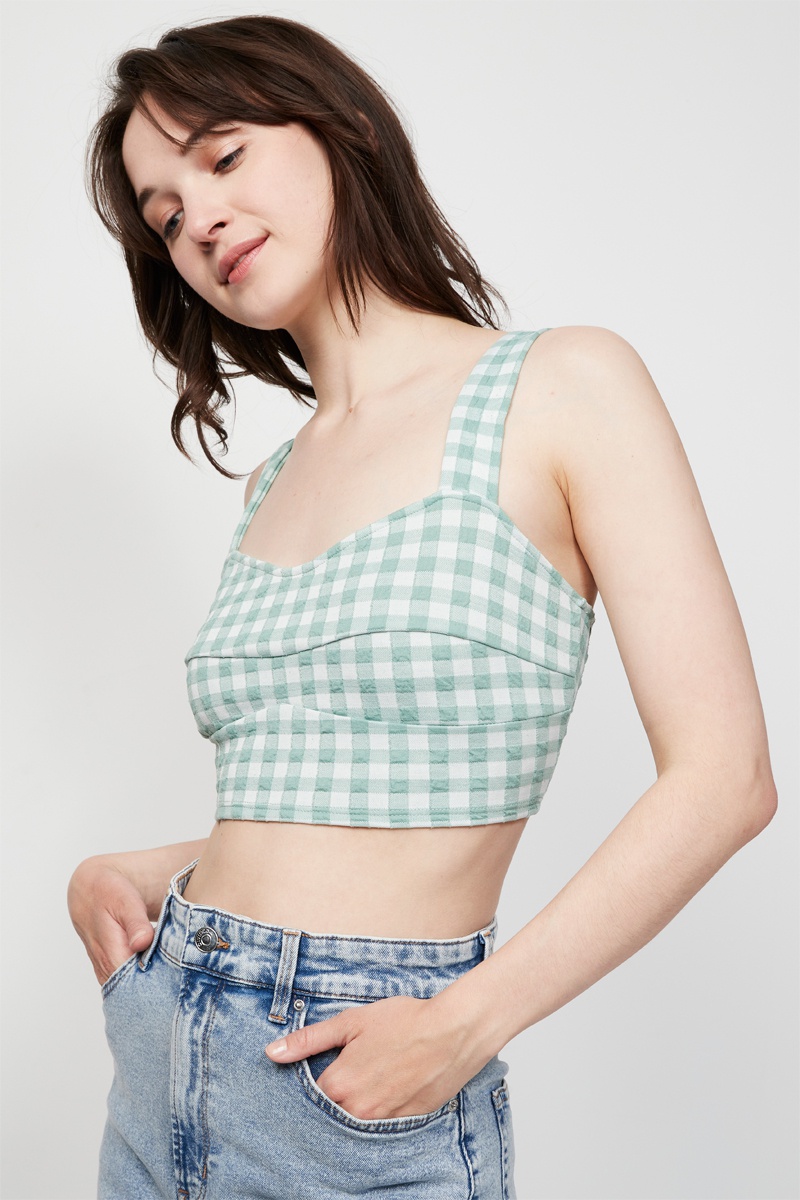 Crop top - Vert clair